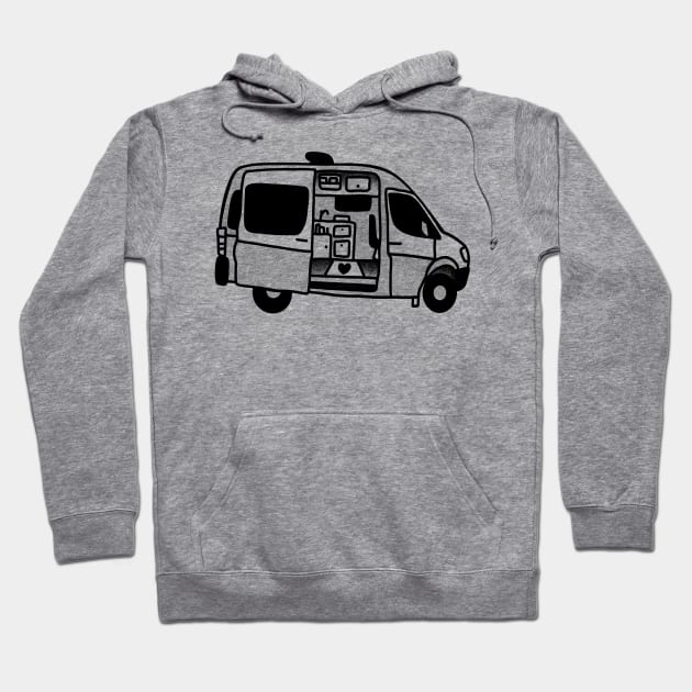 Sprinter van conversion Hoodie by Tofuvanman